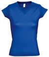 11388 Moon SOL'S Ladies Moon V Neck T-Shirt Royal Blue colour image